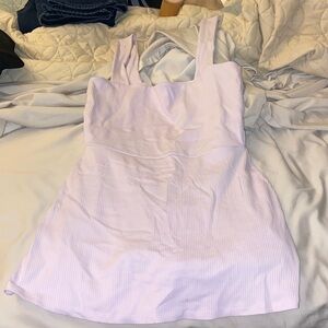 Elegant Lavender Sleeveless romper dress by Pink sz Large